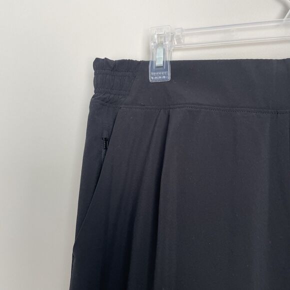 Athleta Size 14T Tall Brooklyn Black Wide Leg Cropped Crop Pants Yoga Athletic - Picture 2 of 8